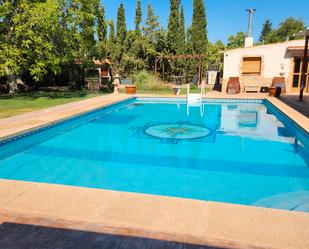 Swimming pool of House or chalet for sale in  Albacete Capital  with Air Conditioner, Heating and Private garden