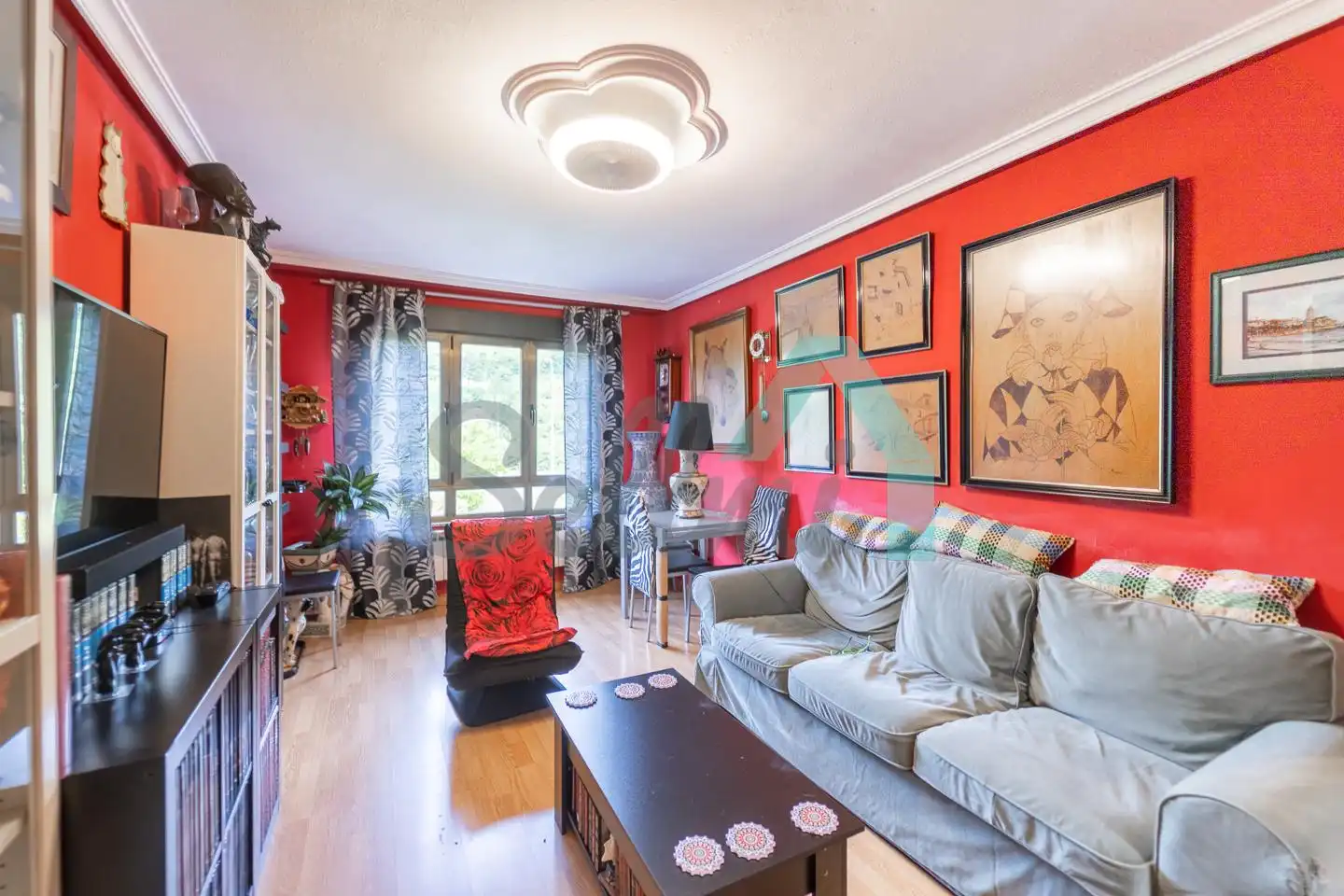 Wohnzimmer von Wohnung zum Verkauf in Mieres (Asturias) mit Heizung, Abstellraum und Möbliert