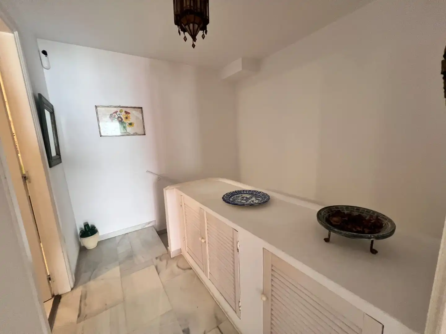 Cuina de Apartament de lloguer en Mijas amb Jardí privat, Terrassa i Traster
