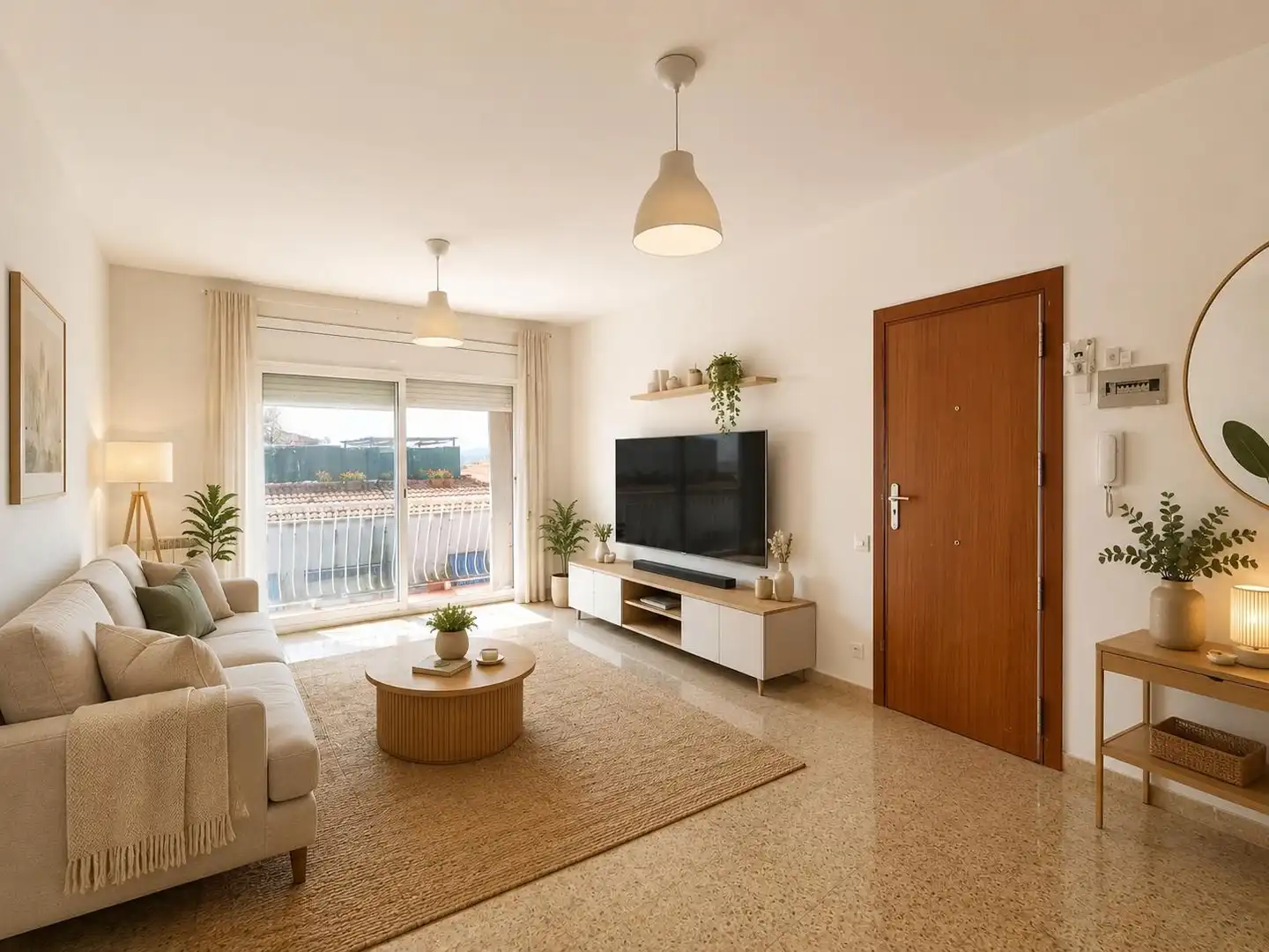 Living room of Flat for sale in Sabadell  with Heating, Oven and Balcony