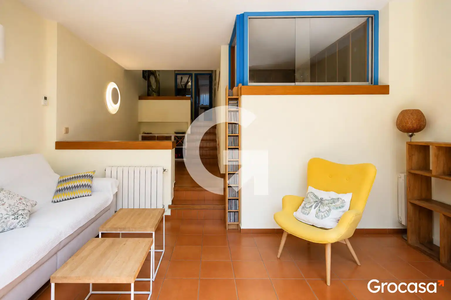 Sala de estar de Dúplex en venta en Barcelona con Aire acondicionado, Calefacción y Jardín privado
