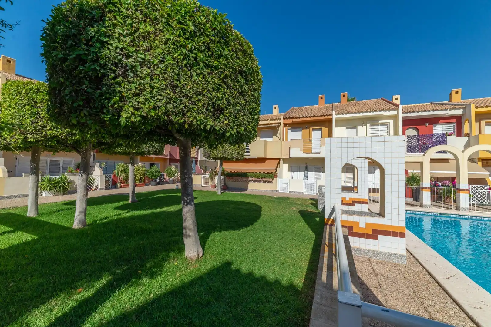 Jardí de Casa adosada en venda en San Javier amb Aire condicionat, Jardí privat i Terrassa