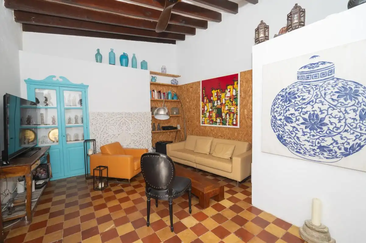 Living room of Flat for sale in Eivissa  with Air Conditioner, Heating and Terrace