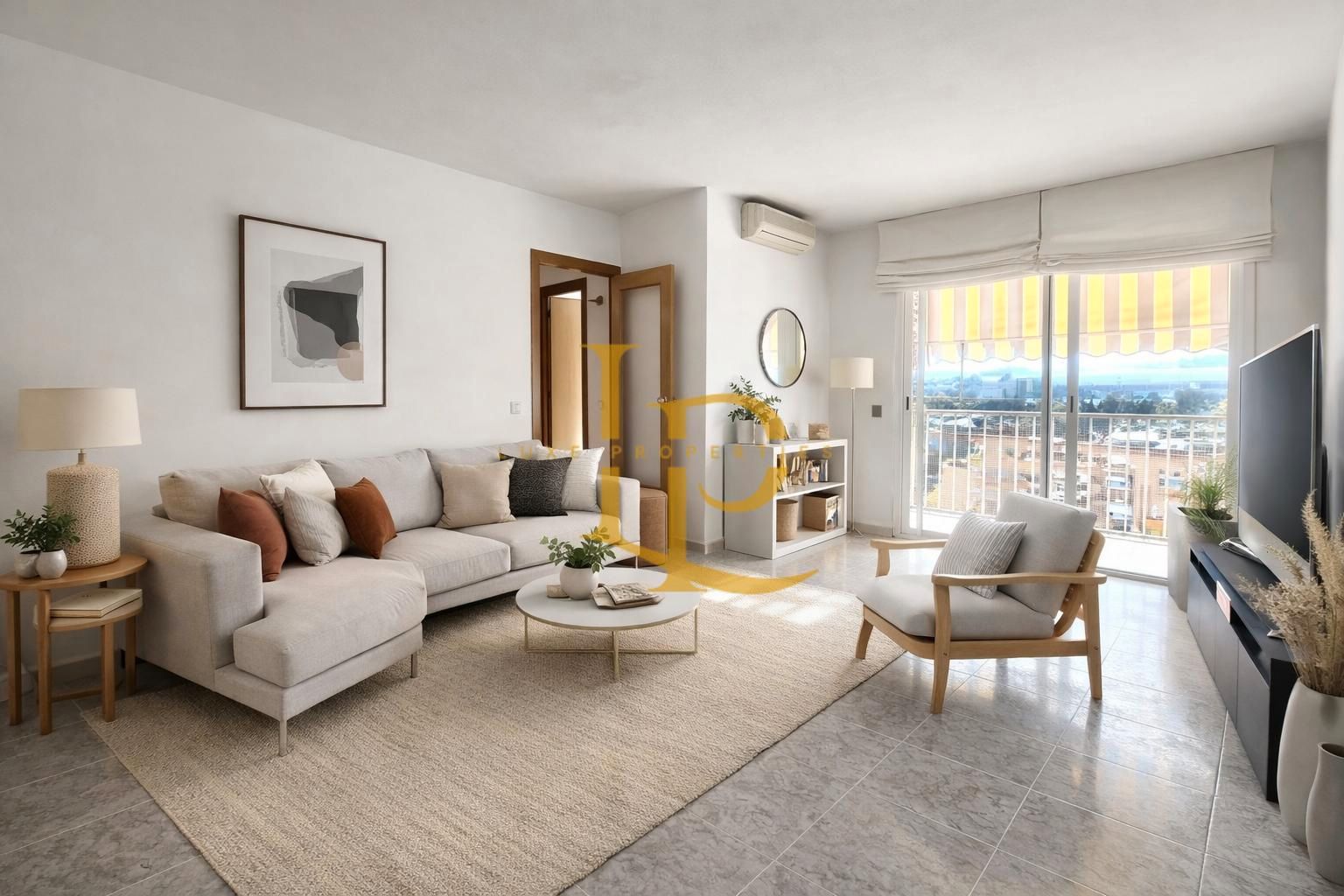 Living room of Single-family semi-detached for sale in Polinyà  with Air Conditioner, Heating and Private garden