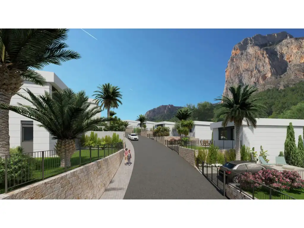 Vista exterior de Casa o xalet en venda en Polop amb Jardí privat