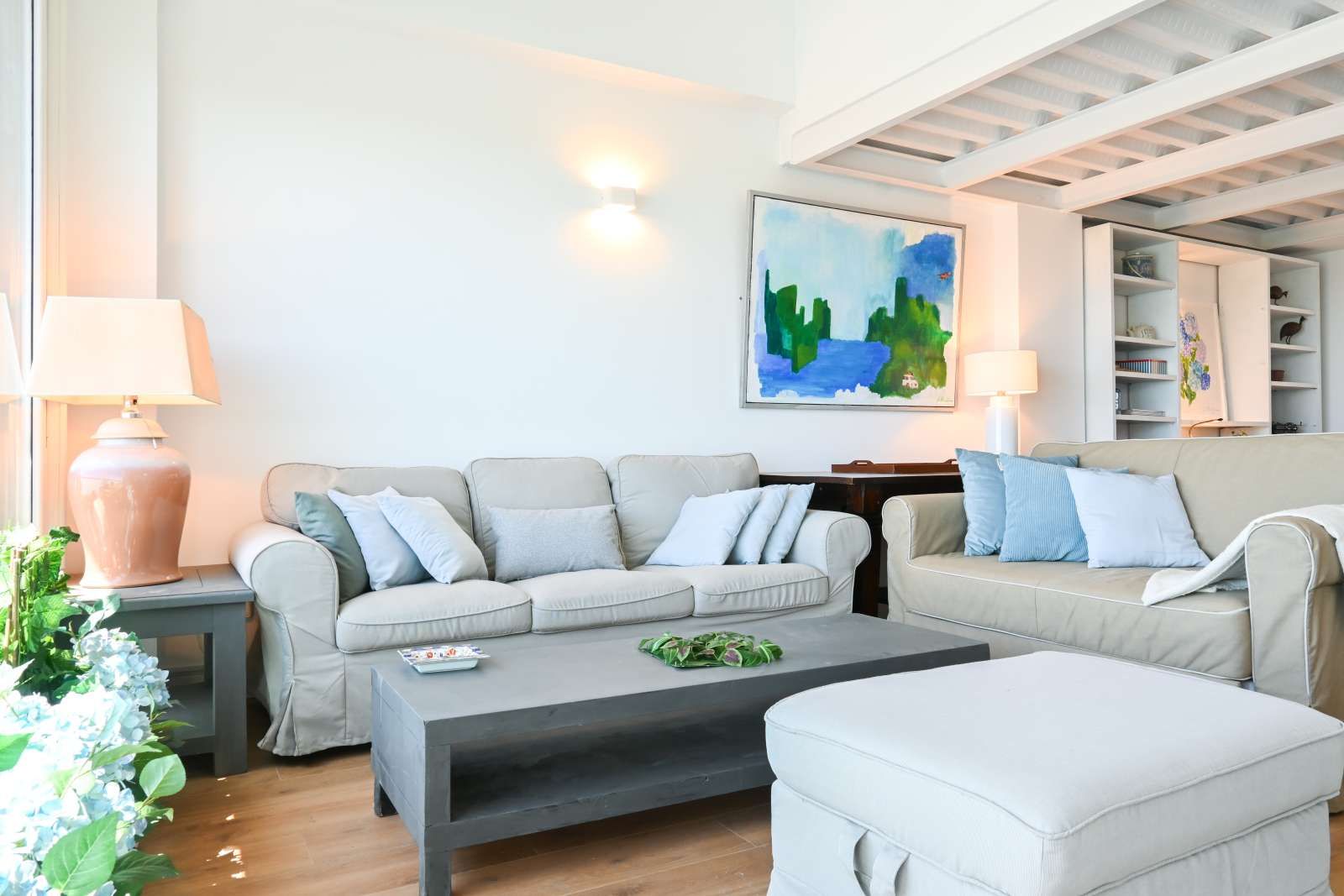 Living room of Apartment to share in  Madrid Capital  with Air Conditioner and Terrace