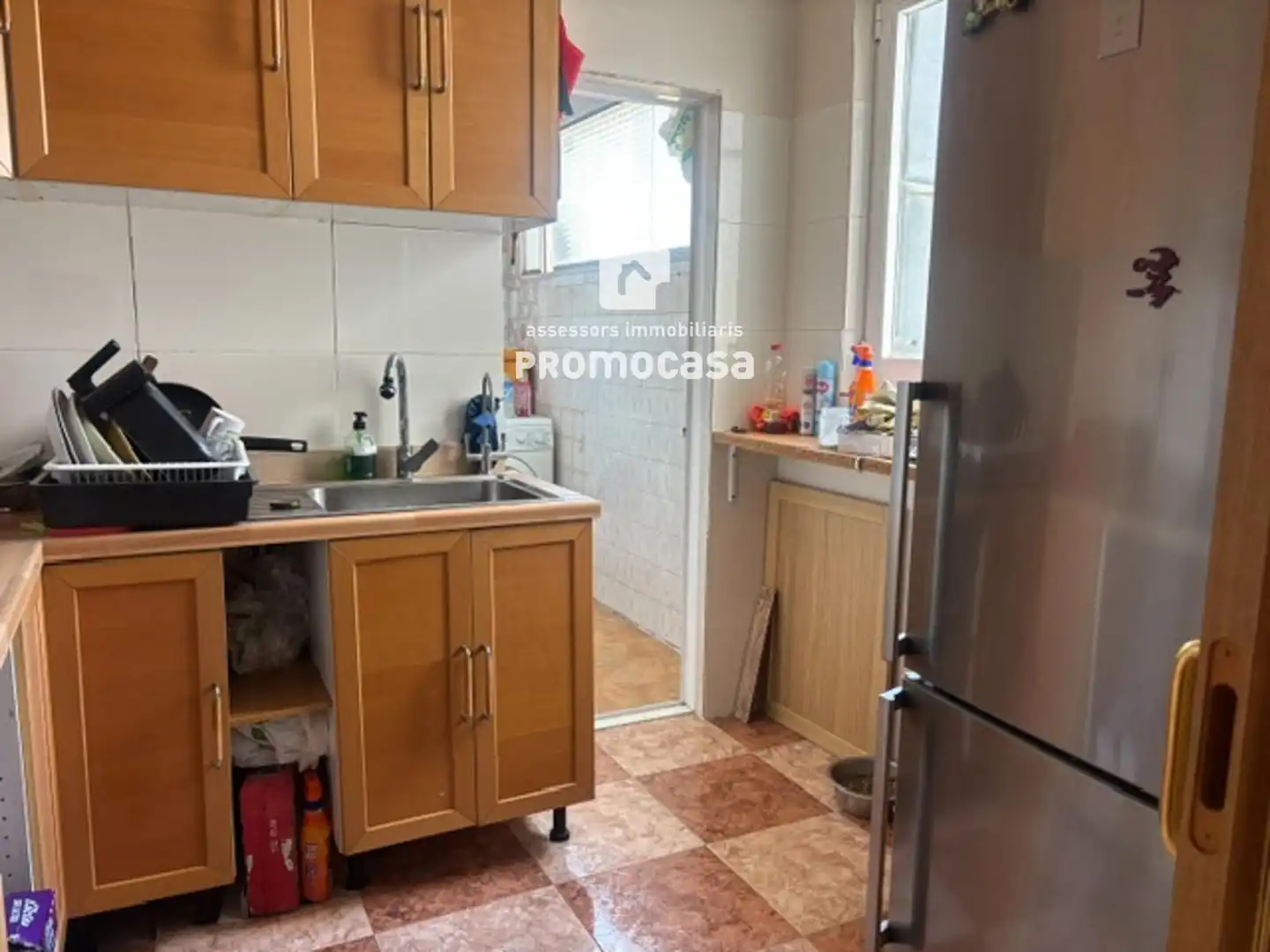 Cuina de Pis en venda en Badia del Vallès amb Calefacció, Terrassa i Balcó