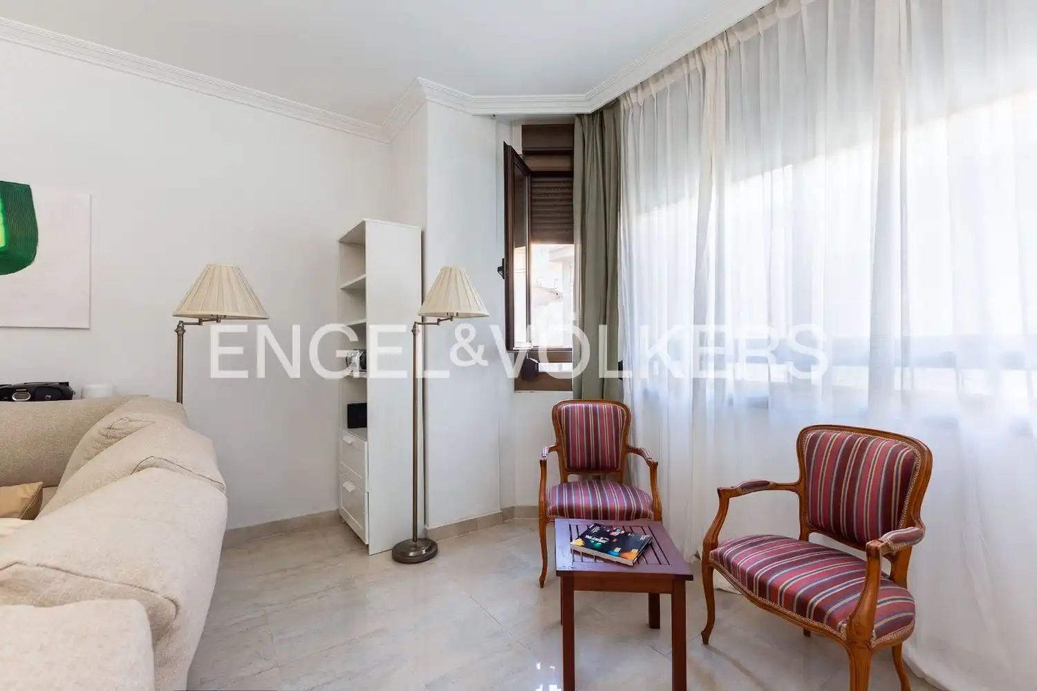 Wohnzimmer von Wohnung zur Miete in Valencia mit Klimaanlage, Heizung und Möbliert