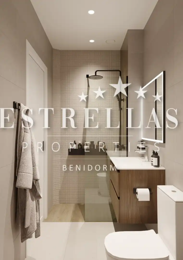 Habitación de Apartamento en venta en Benidorm con Aire acondicionado, Calefacción y Jardín privado
