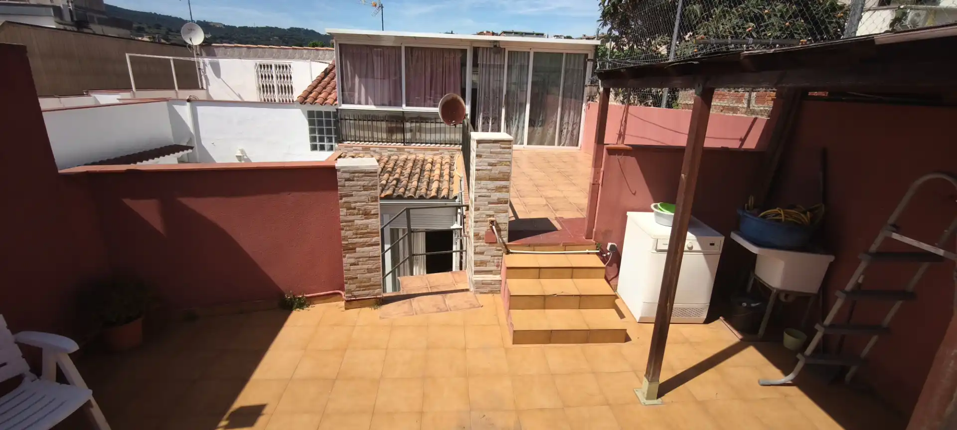 Terraza de Casa o chalet en venta en Montgat con Aire acondicionado, Jardín privado y Terraza