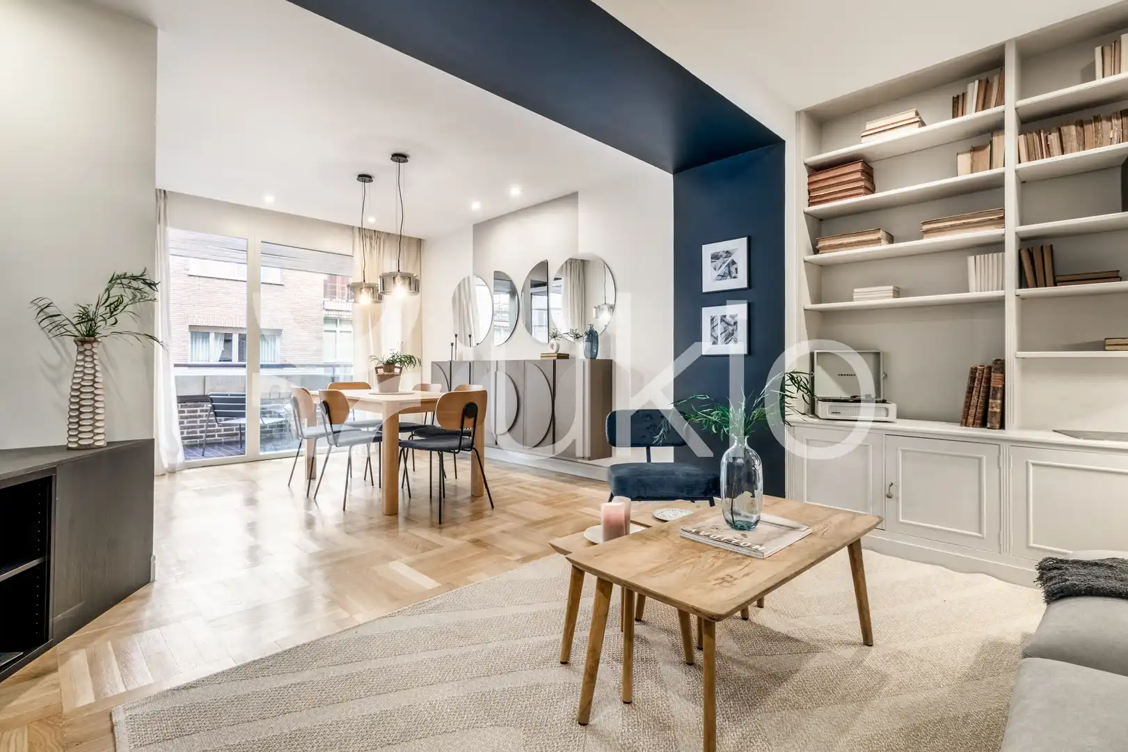 Dining room of Apartments for rent in Madrid  with Air Conditioner, Heating and Terrace
