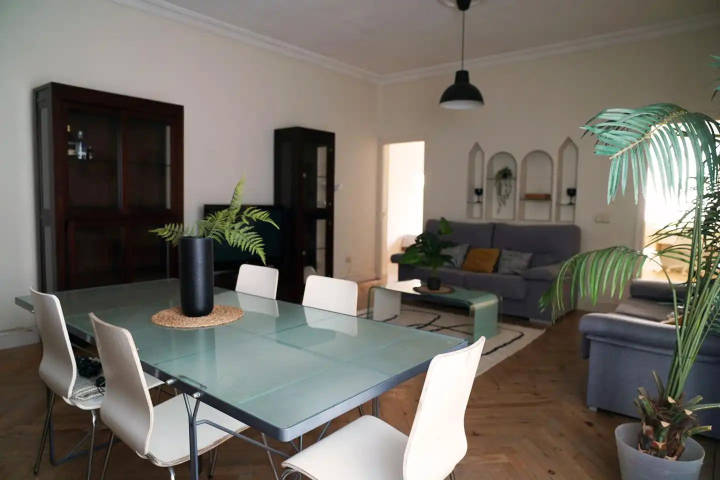 Comedor de Apartamento de alquiler en Madrid con Aire acondicionado, Calefacción y Parquet