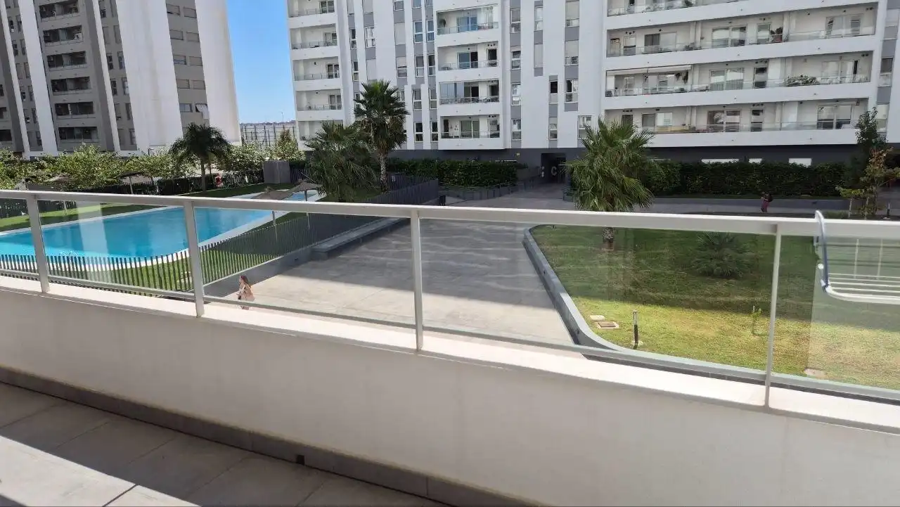 Terrasse von Wohnung zur Miete in Valencia mit Terrasse, Möbliert und Gemeinschaftspool