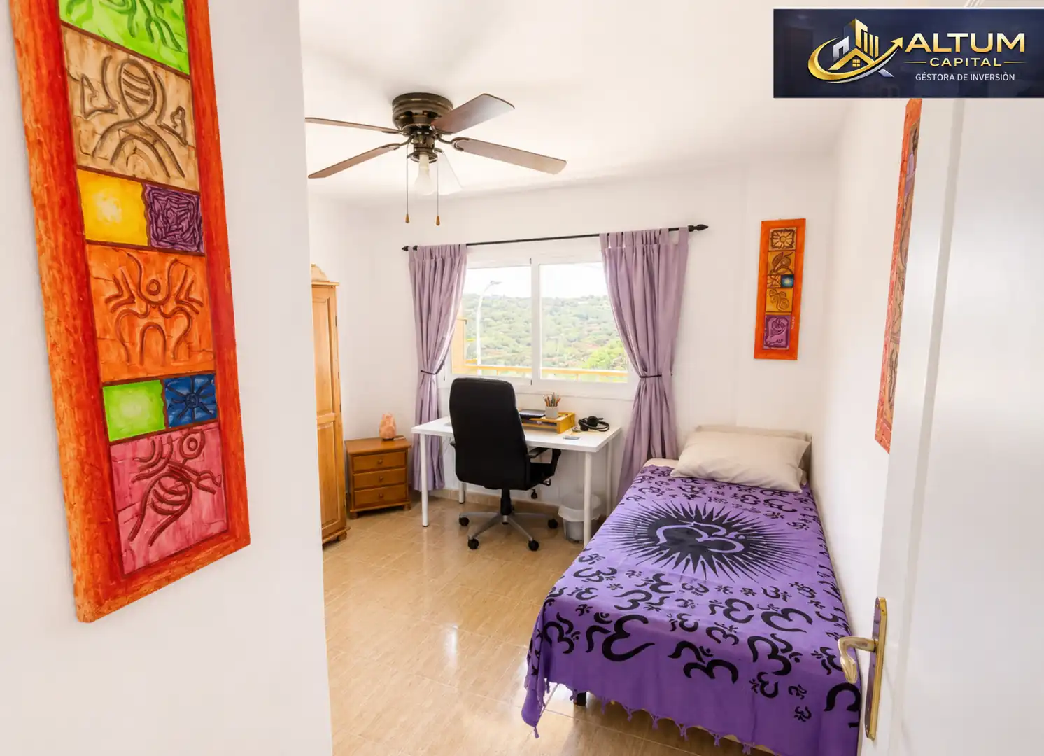 Bedroom of Flat for sale in Arona  with Furnished, Washing machine and Microwave