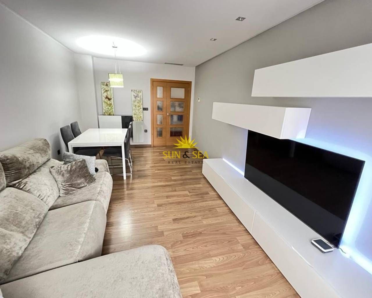 Living room of Apartment to rent in Elche / Elx  with Air Conditioner, Heating and Swimming Pool