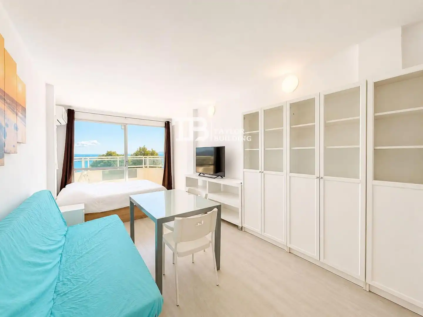 Außenansicht von Wohnung zum Verkauf in Calvià mit Klimaanlage, Heizung und Parkett