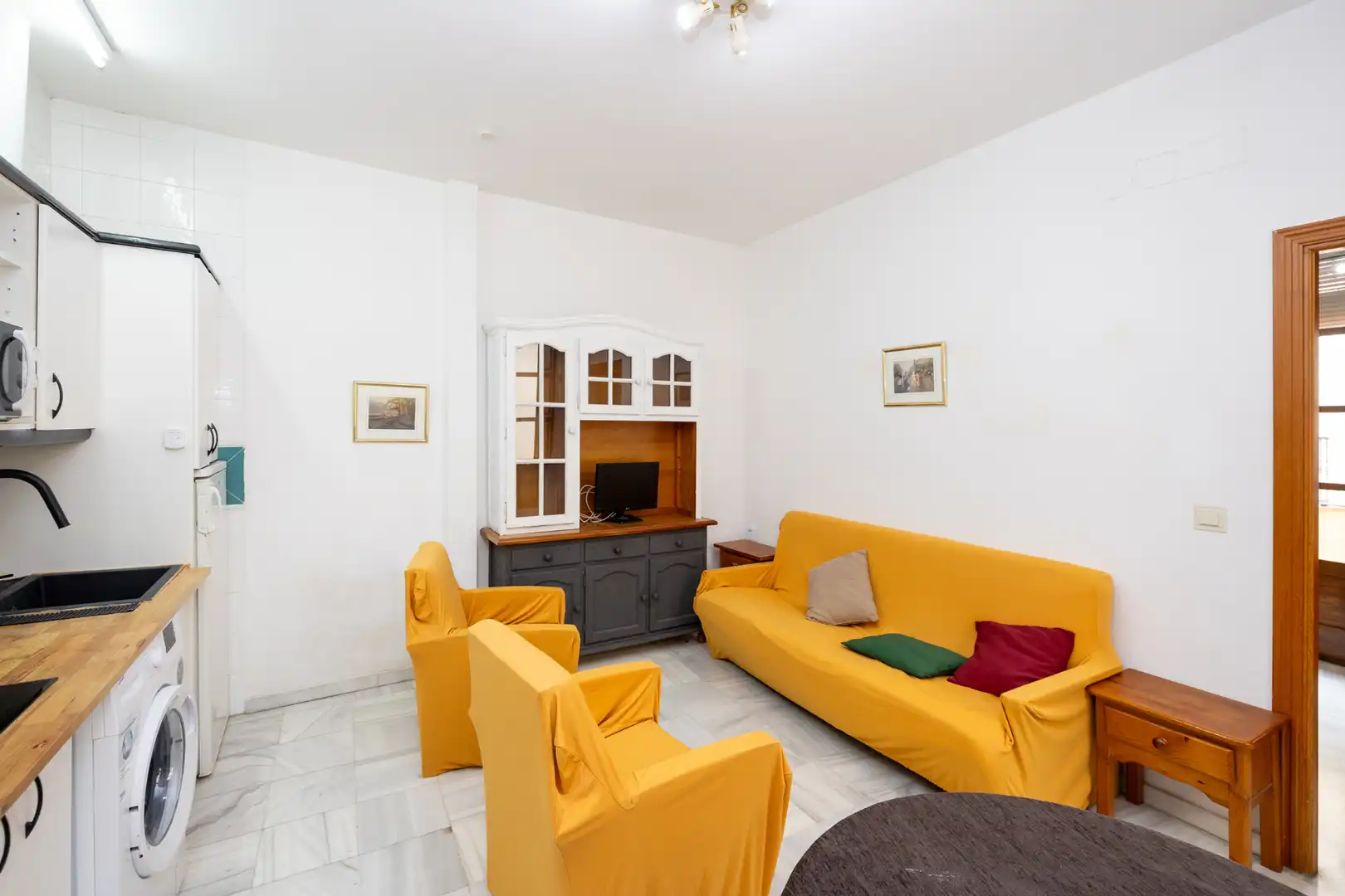 Wohnzimmer von Wohnung zur Miete in Granada mit Heizung, Möbliert und Waschmaschine