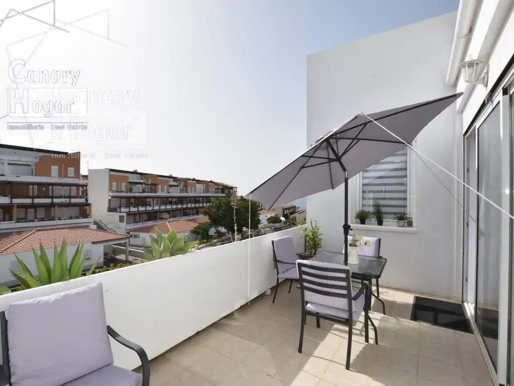 Terrasse von Dachboden zum Verkauf in San Miguel de Abona mit Heizung, Privatgarten und Balkon