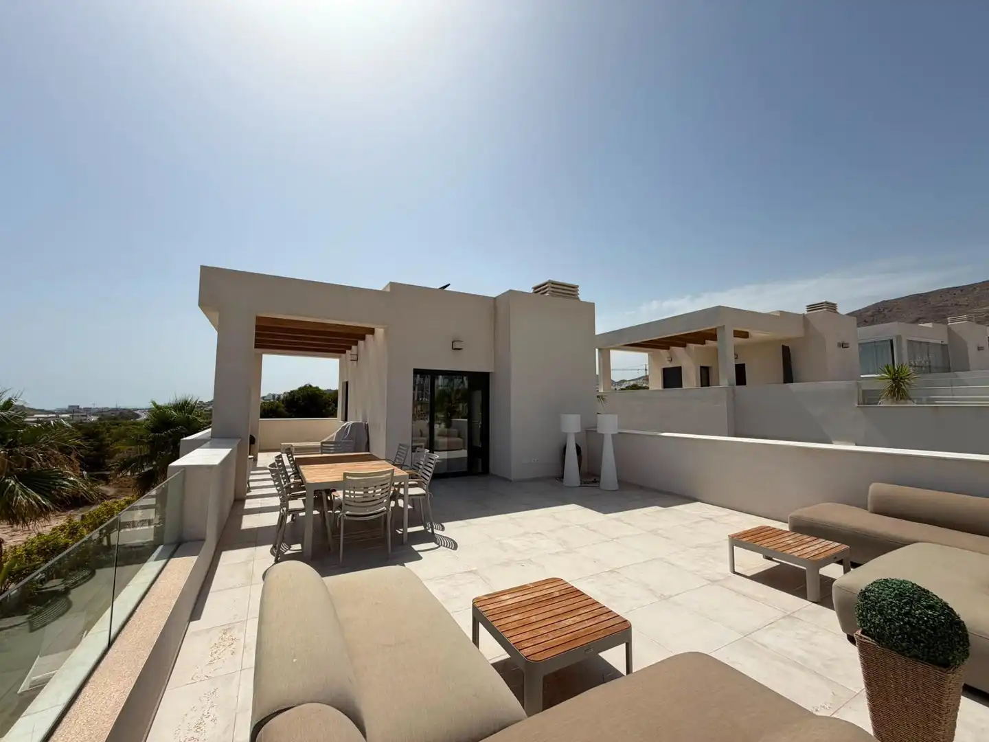 Terrassa de Casa o xalet de lloguer en Finestrat amb Aire condicionat, Jardí privat i Terrassa