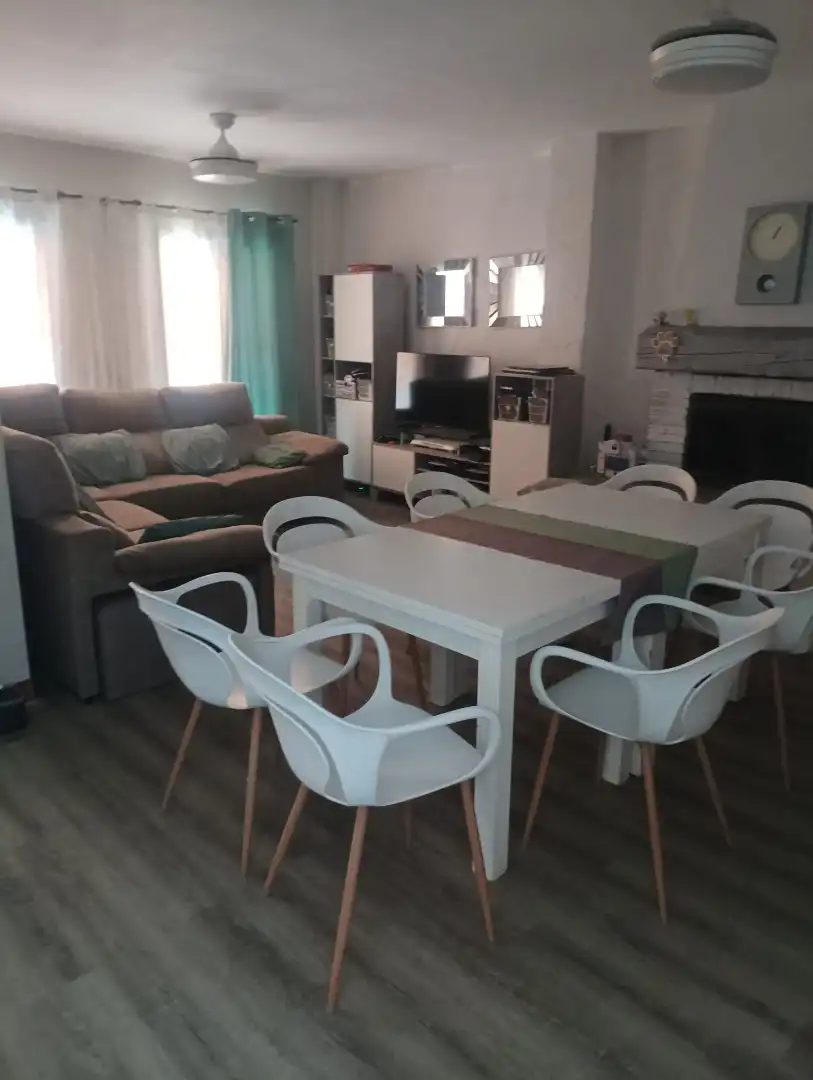 Dining room of Houses for sale in Sevilla  with Air Conditioner, Private garden and Parquet flooring