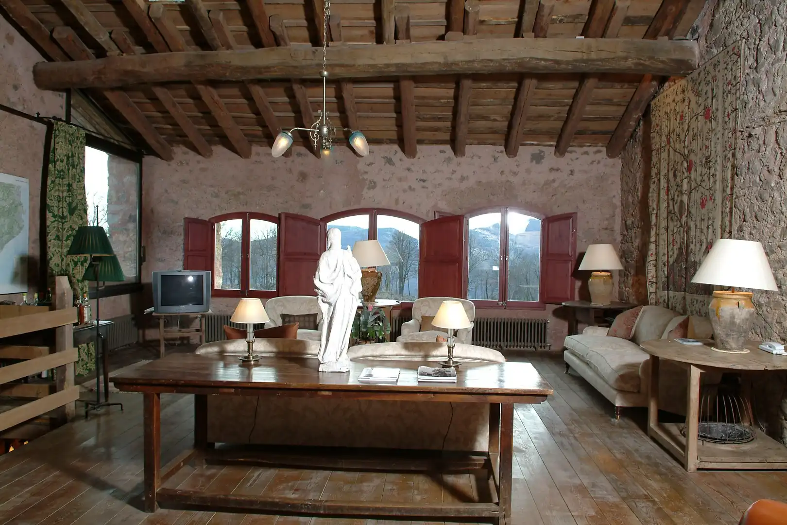 Sala de estar de Finca rústica en venta en Camprodon con Calefacción, Jardín privado y Terraza