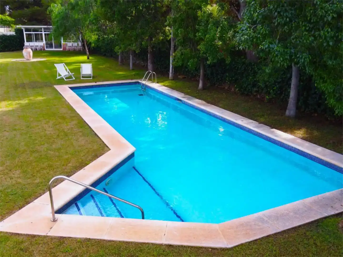 Schwimmbecken von Wohnung zur Miete in Sitges mit Klimaanlage, Schwimmbad und Balkon