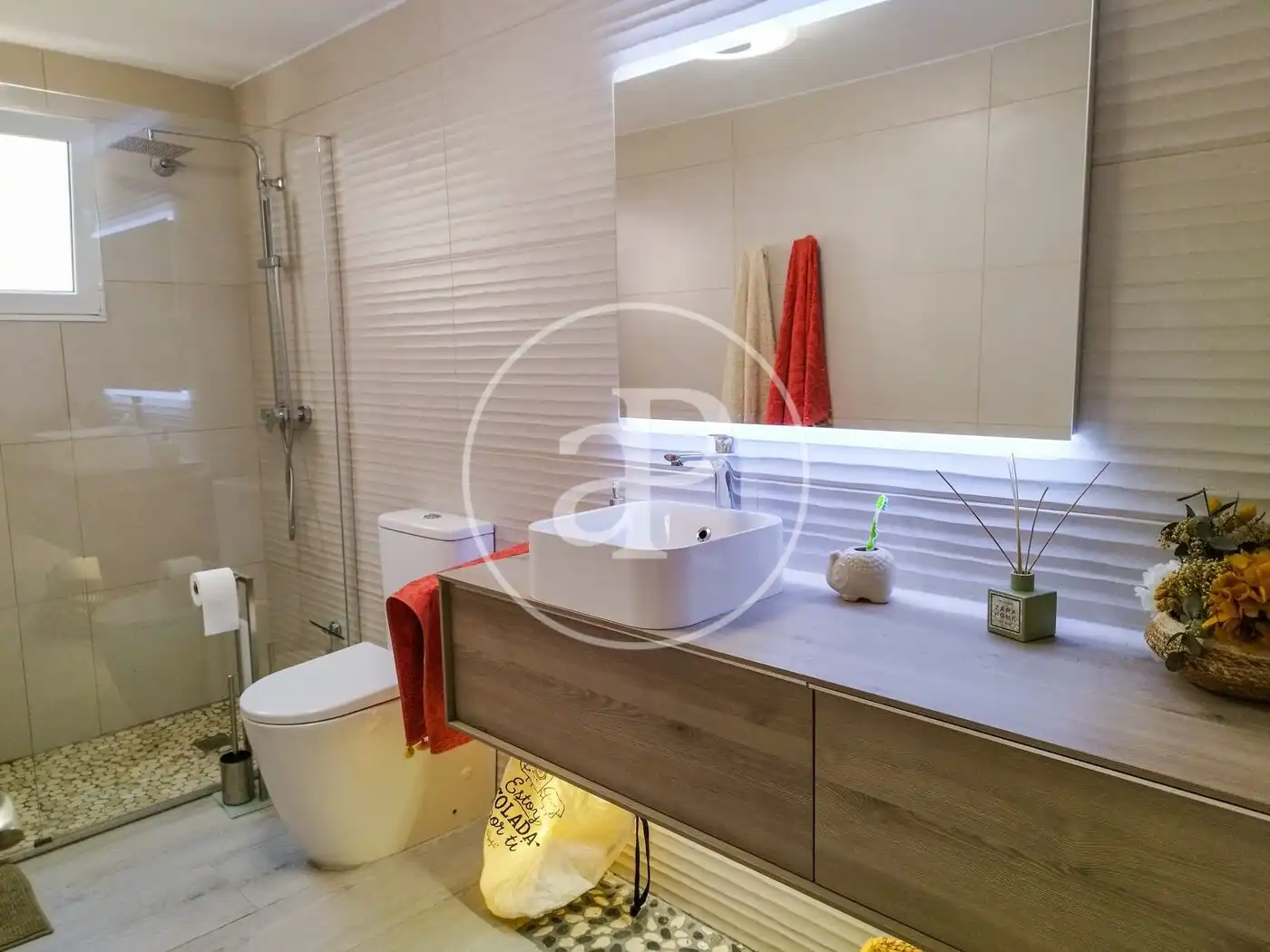 Bathroom of Flat for rent in Santa Pola  with Air Conditioner, Heating and Furnished