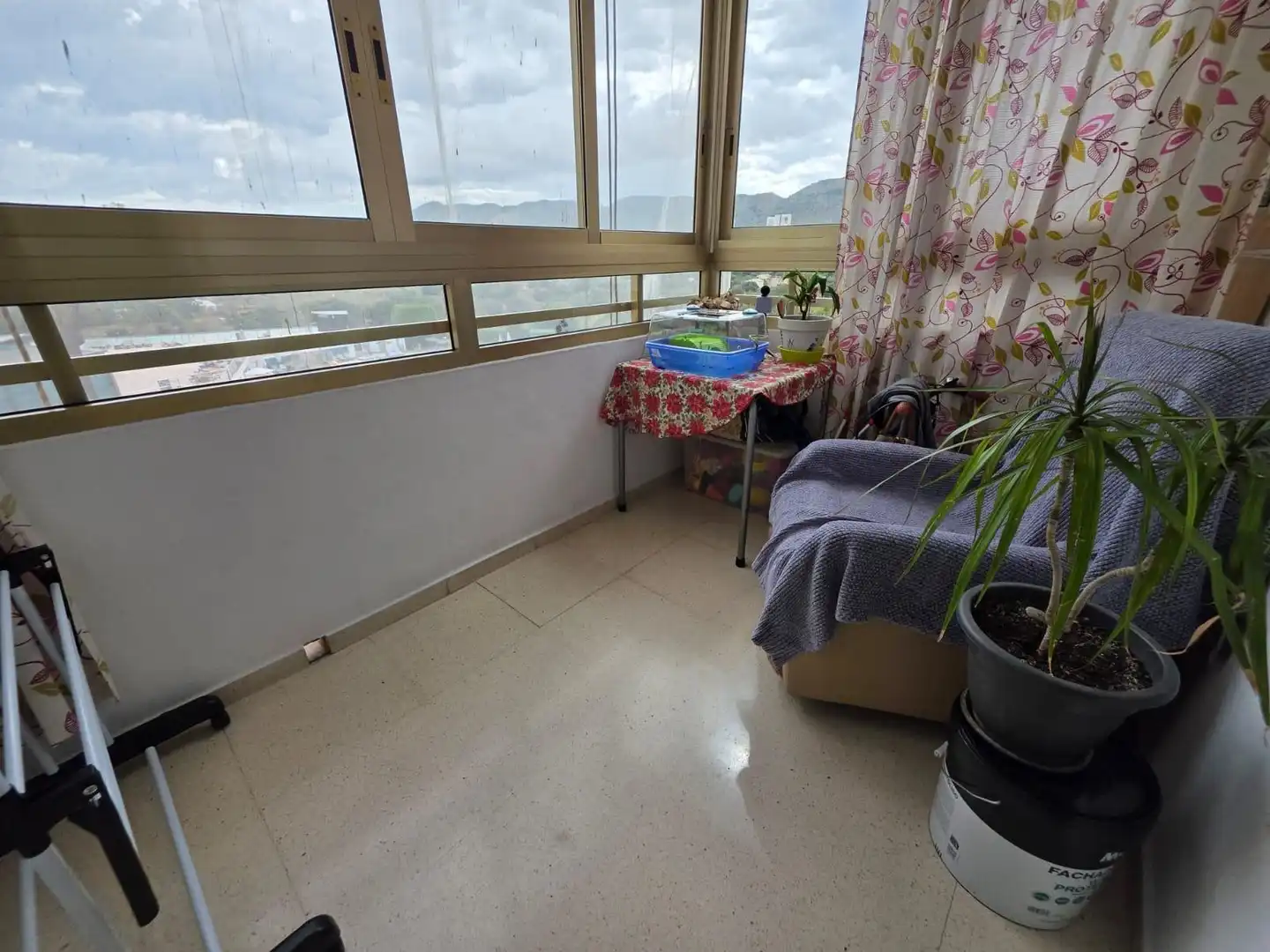 Terraza de Piso en venta en Benidorm con Jardín privado, Amueblado y Piscina comunitaria