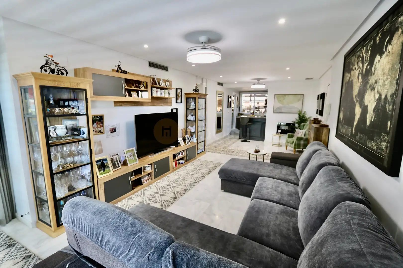 Sala de estar de Planta baja en venta en Fuente Álamo de Murcia con Aire acondicionado, Calefacción y Jardín privado