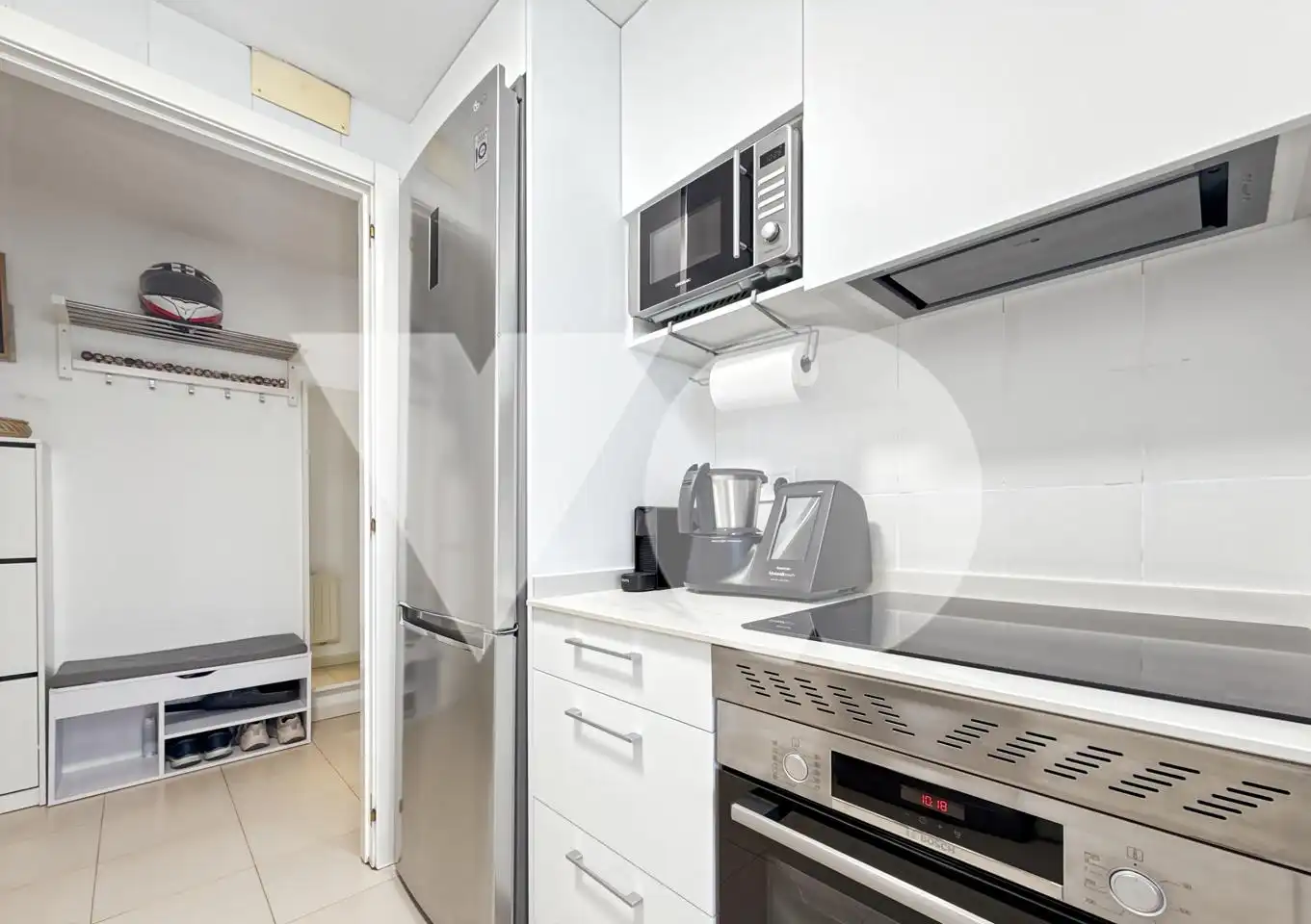 Kitchen of Flat for sale in Madrid  with Air Conditioner