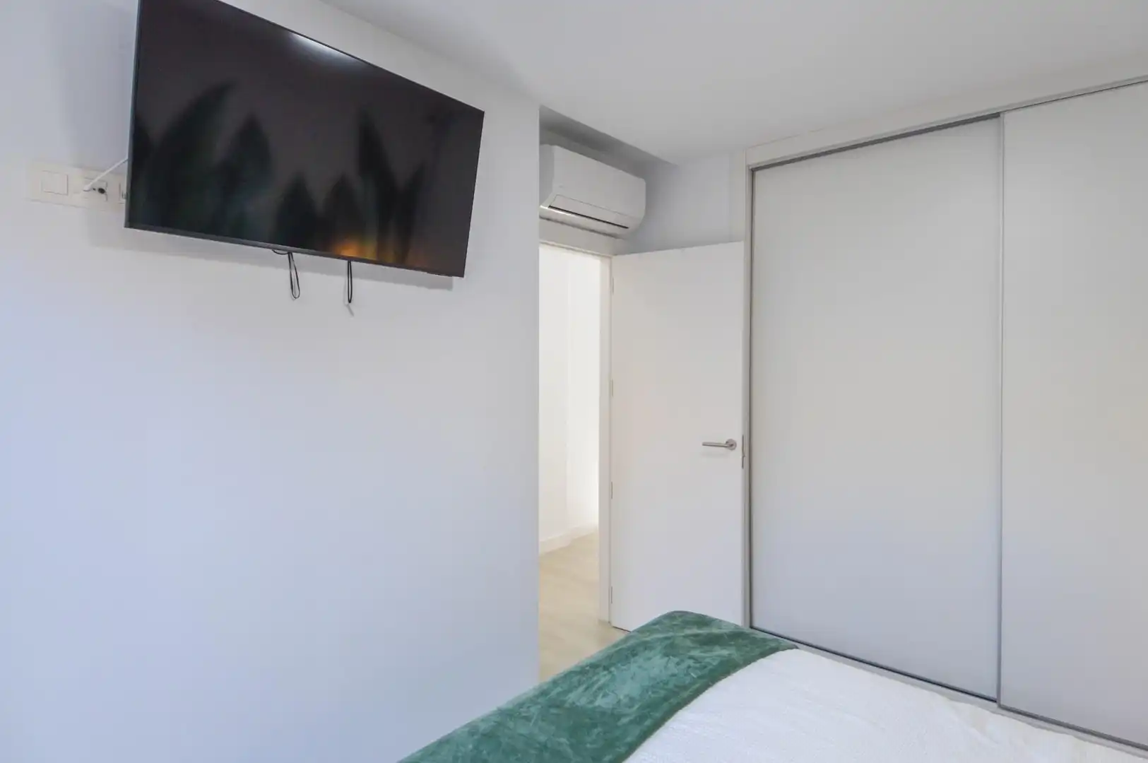 Dormitori de Apartament de lloguer en Mogán amb Aire condicionat, Jardí privat i Terrassa