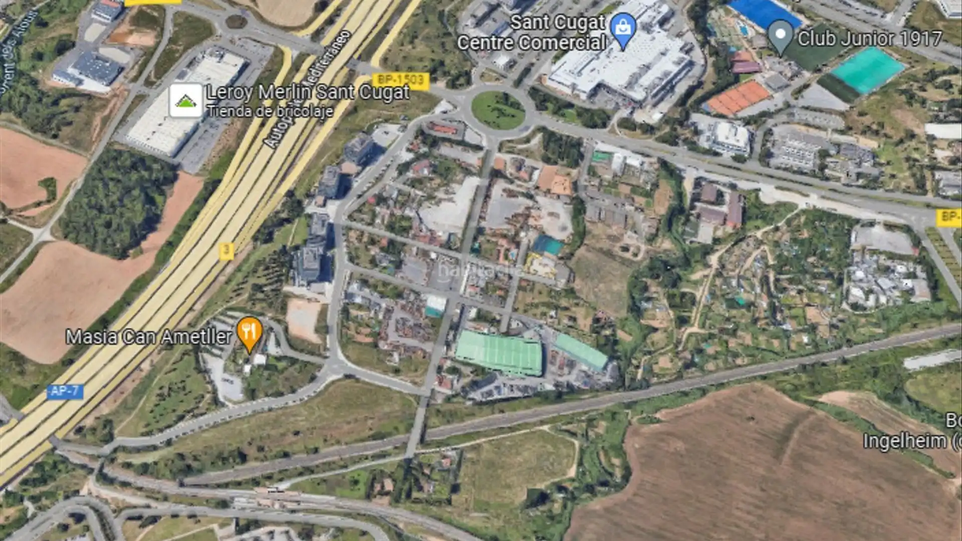 Vista exterior de Residencial en venda en Sant Cugat del Vallès