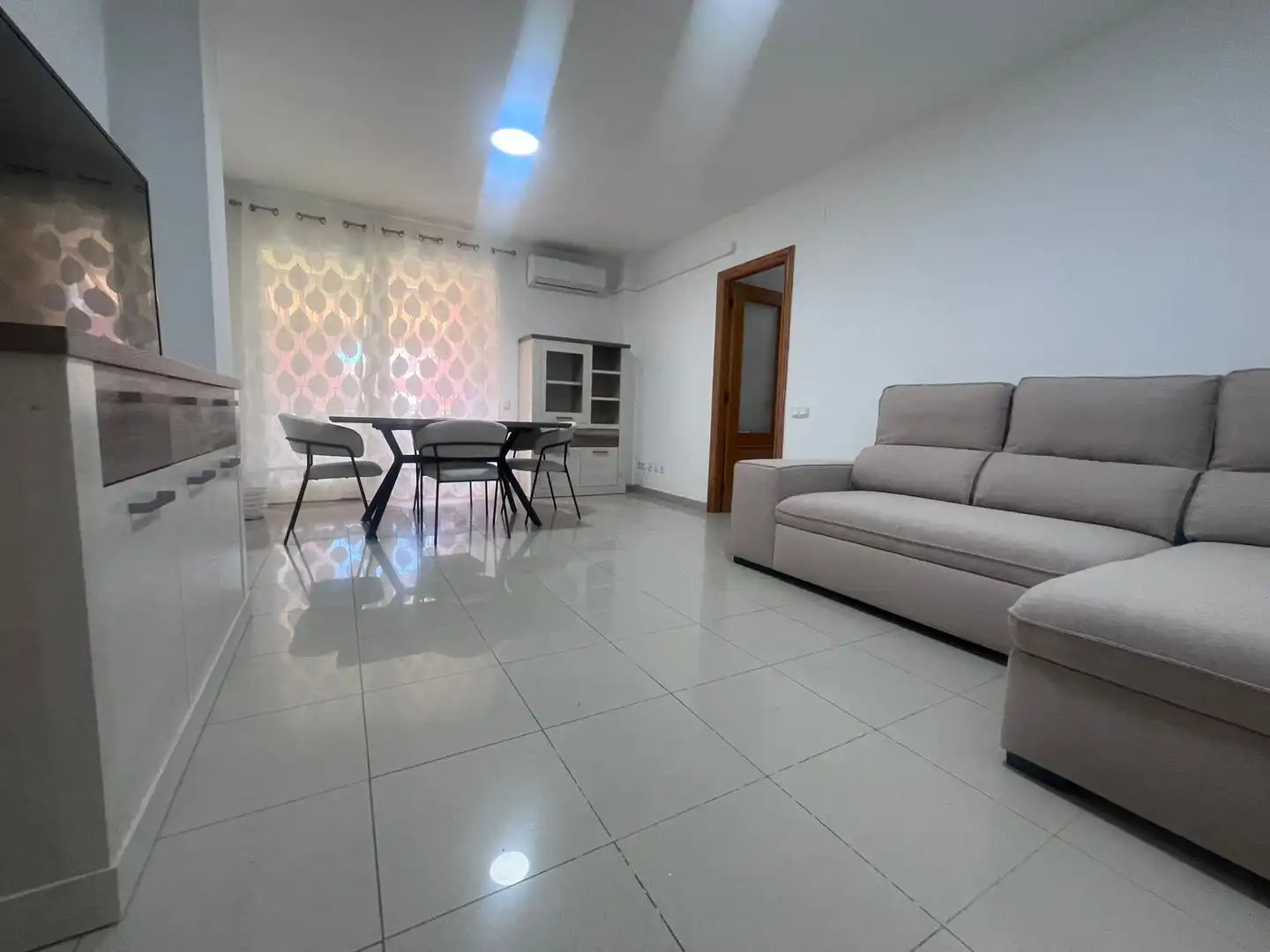 Wohnzimmer von Wohnung zur Miete in Puçol mit Klimaanlage, Heizung und Privatgarten