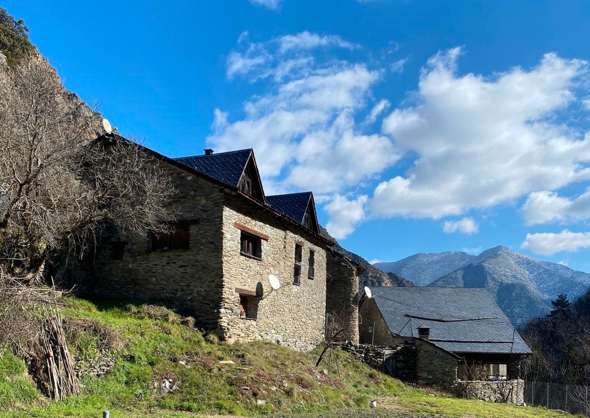 Exterior view of House or chalet for sale in La Guingueta d'Àneu  with Parquet flooring, Furnished and Oven
