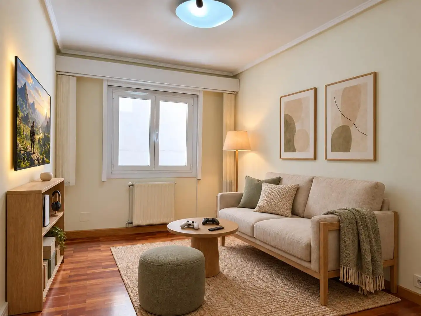 Sala de estar de Piso en venta en A Coruña Capital  con Calefacción