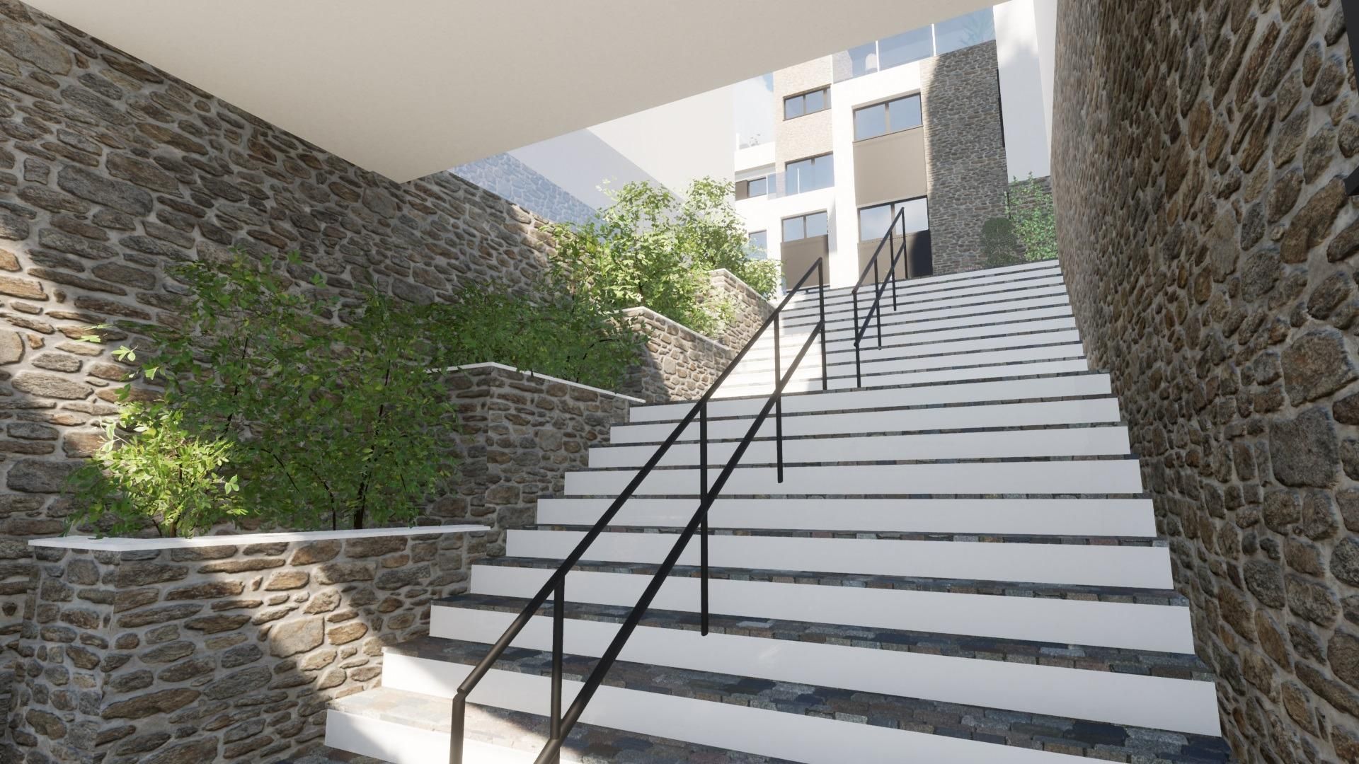 Exterior view of Flat for sale in  Granada Capital  with Heating, Private garden and Terrace