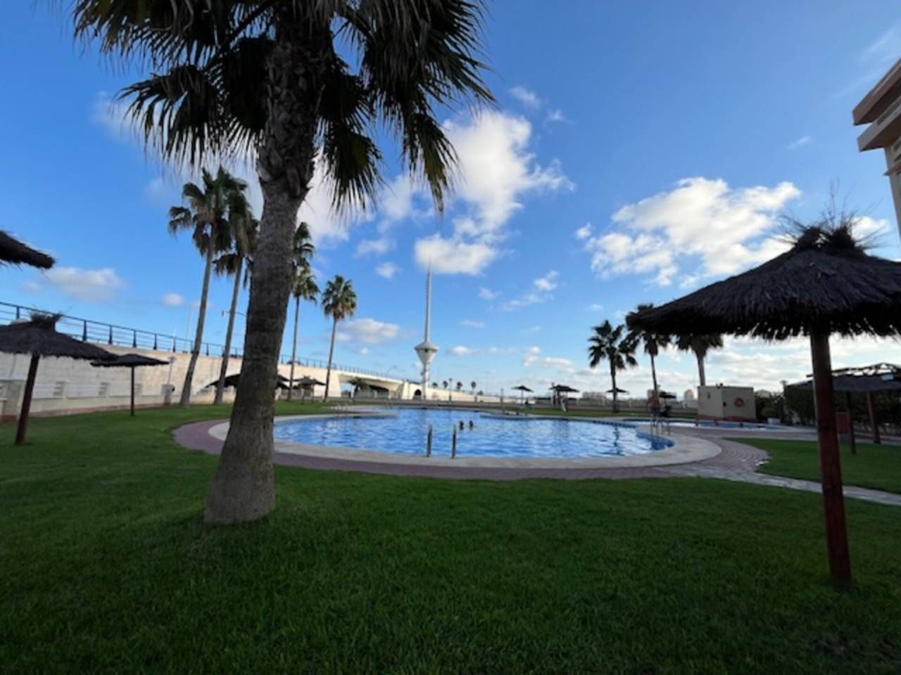 Swimming pool of Flat for sale in Cartagena  with Furnished, Balcony and Community pool