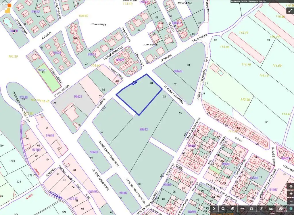 Residential land for sale in Calle Cura Vicario Camarena
