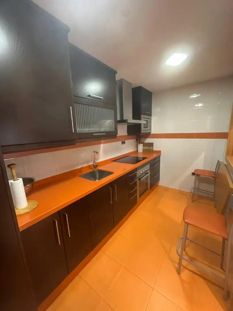 Cocina de Apartamento en venta en Don Benito con Jardín privado, Trastero y Amueblado