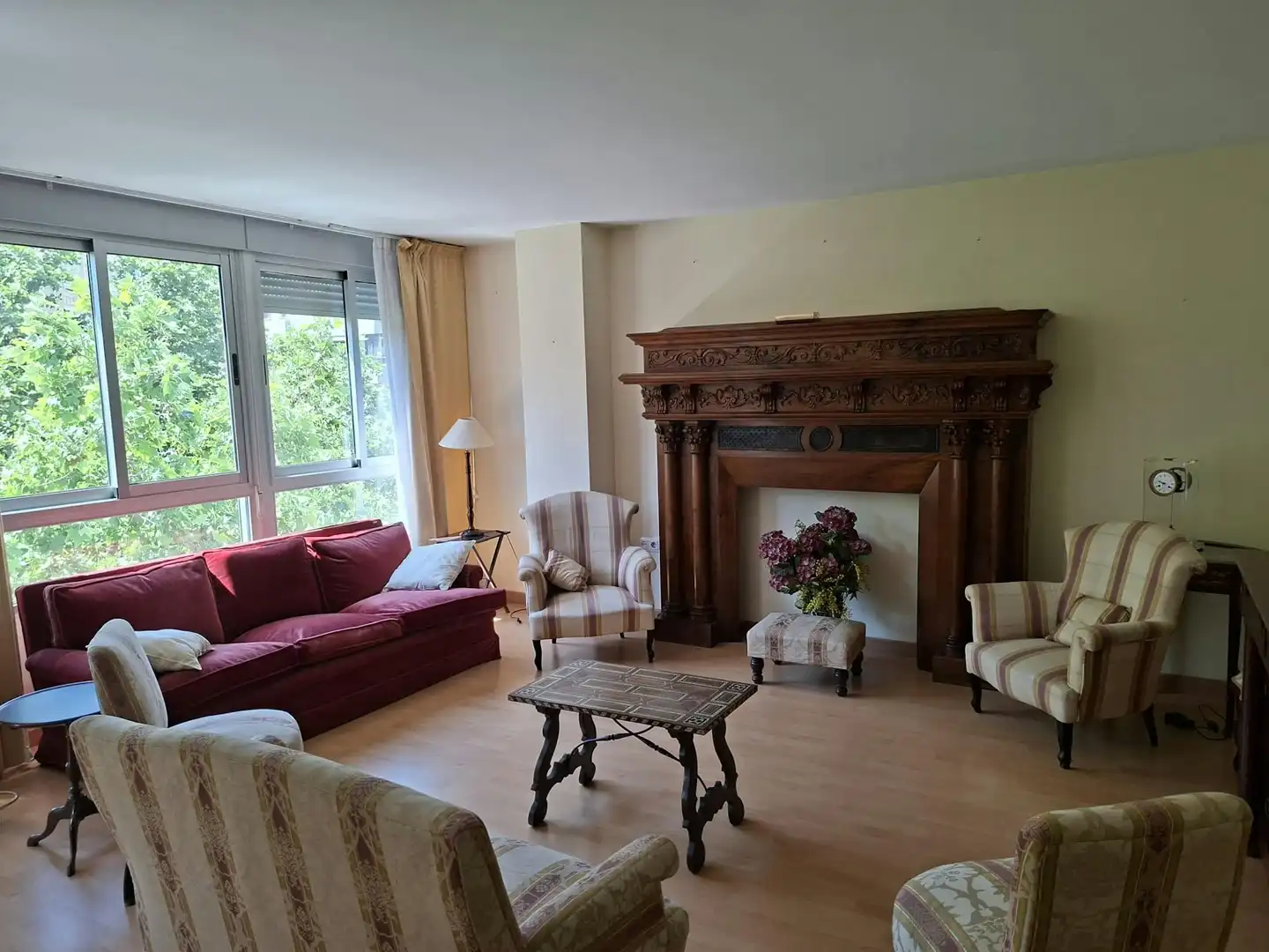 Living room of Flat for rent in Valencia  with Air Conditioner, Furnished and Washing machine