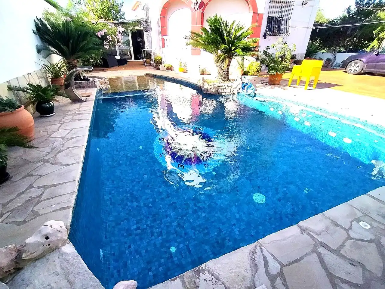 Piscina de Casa o xalet en venda en Oliva amb Aire condicionat, Jardí privat i Terrassa
