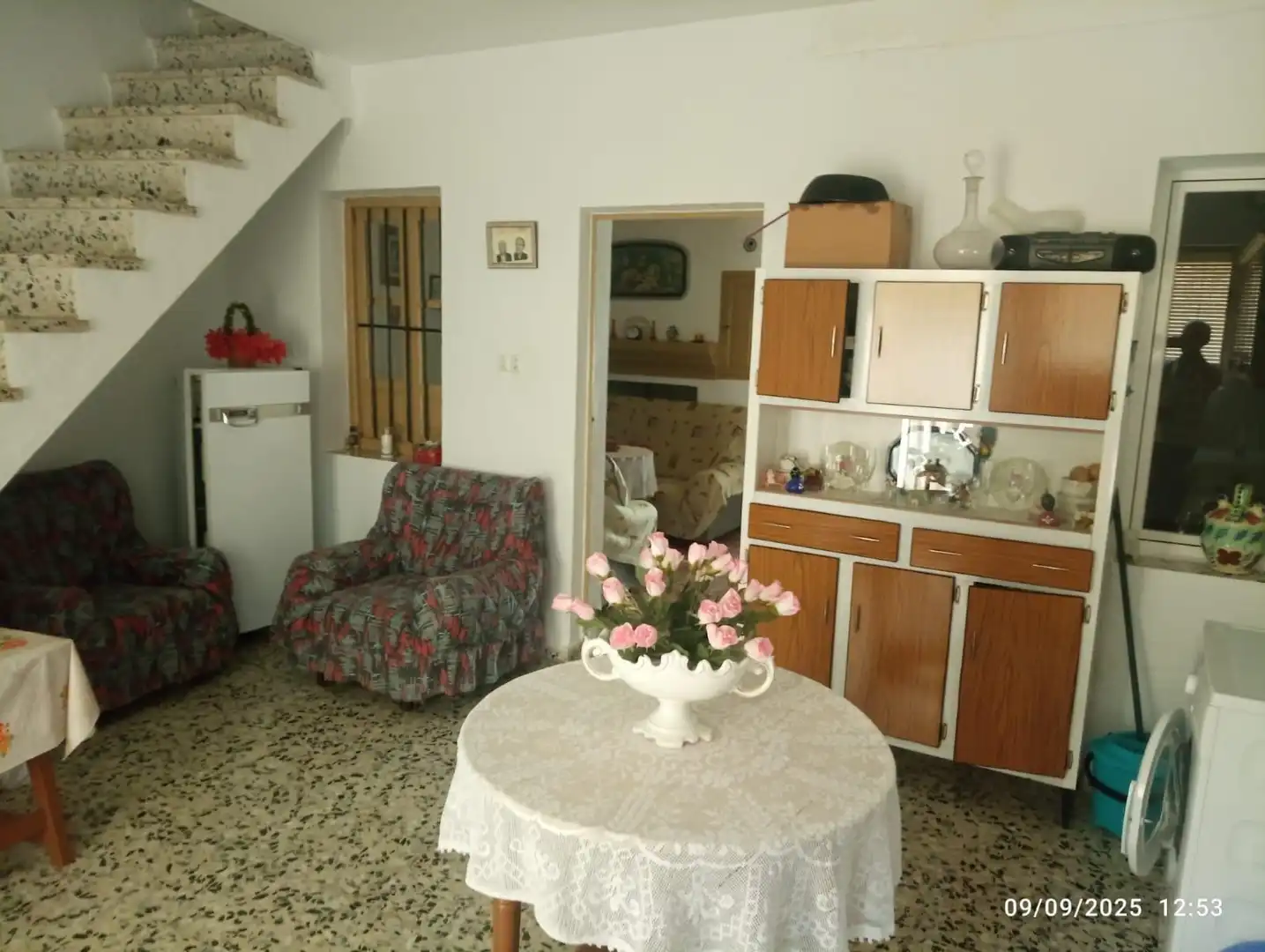 Sala de estar de Casa adosada en venta en Albuñuelas con Terraza