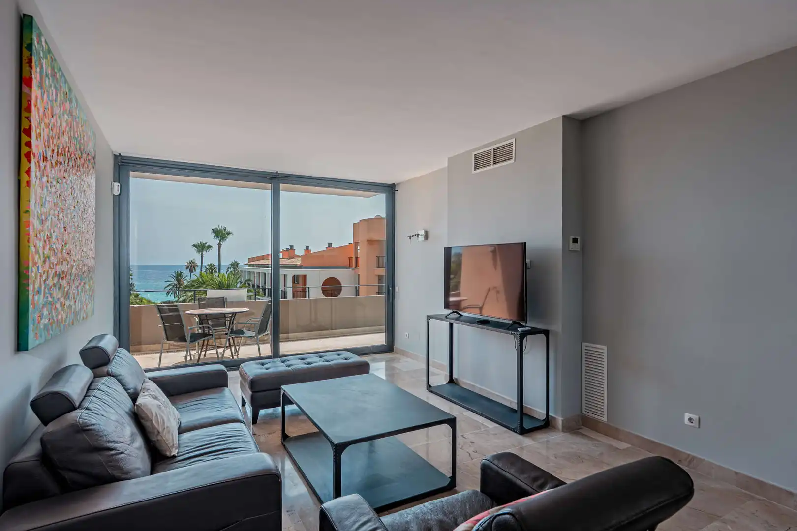Sala de estar de Ático en venta en Son Servera con Aire acondicionado, Terraza y Amueblado