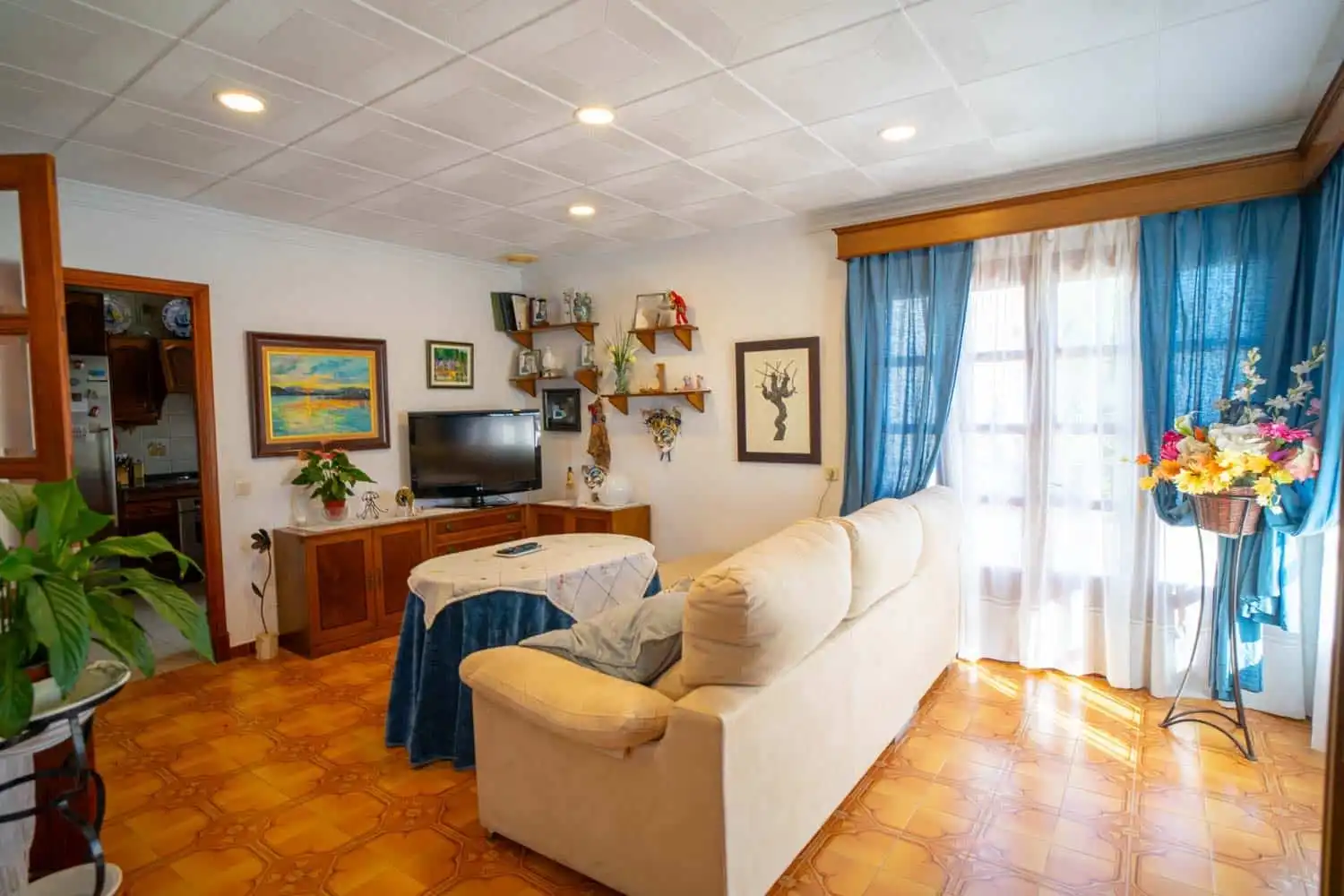 Sala d'estar de Finca rústica en venda en Felanitx amb Aire condicionat, Calefacció i Piscina