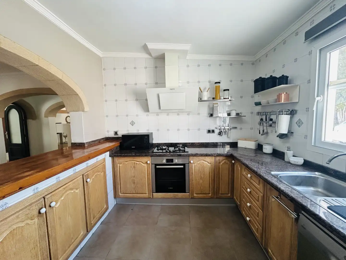 Cocina de Casa o chalet de alquiler en Jávea / Xàbia con Aire acondicionado, Calefacción y Jardín privado