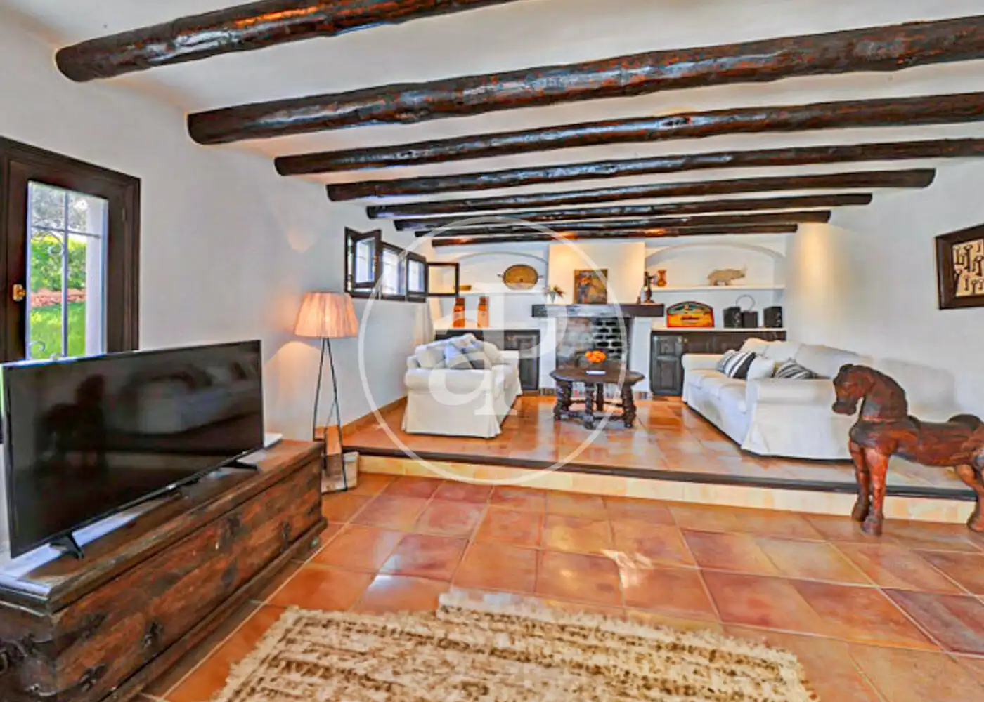 Sala de estar de Casa o chalet en venta en Santanyí con Aire acondicionado, Calefacción y Jardín privado