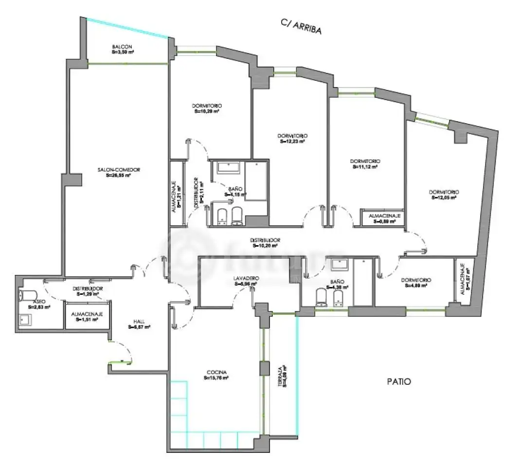 Flat for sale in Salamanca  with Heating, Terrace and Furnished
