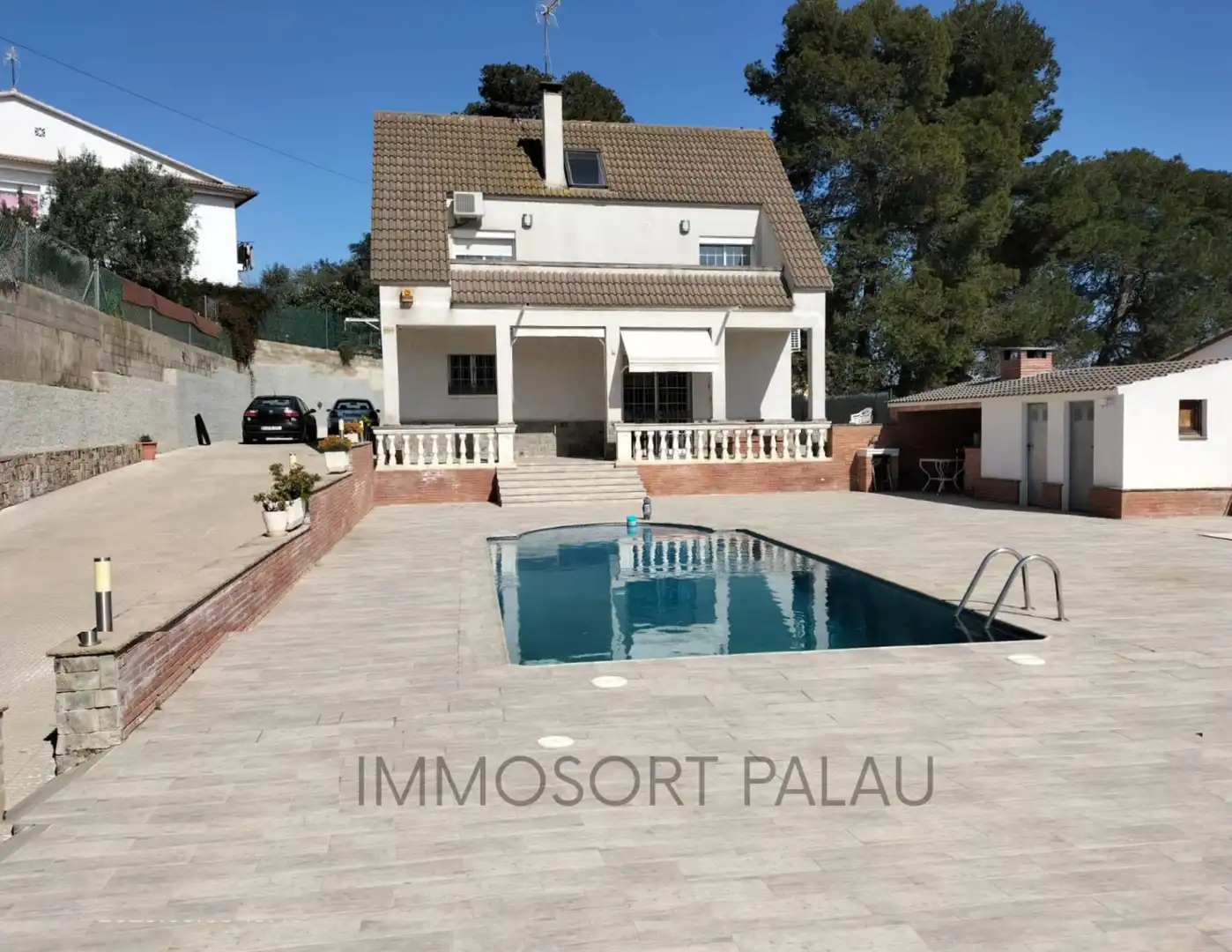 Piscina de Casa o xalet en venda en Lliçà d'Amunt amb Aire condicionat, Jardí privat i Terrassa