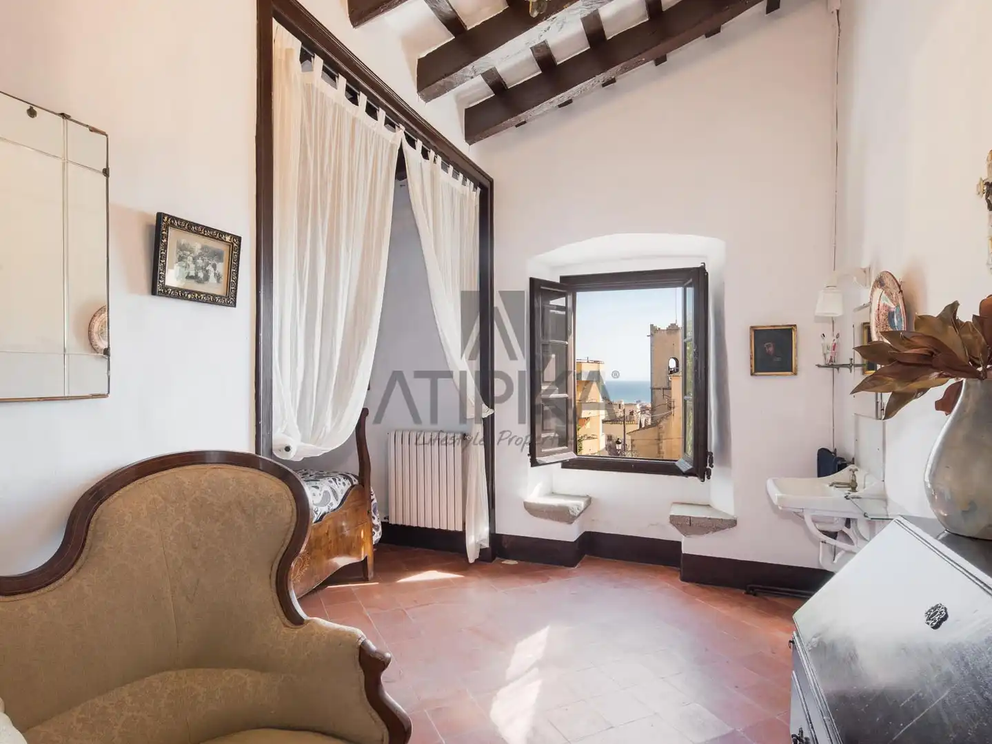 Habitación de Finca rústica en venta en Cabrera de Mar con Calefacción, Terraza y Trastero
