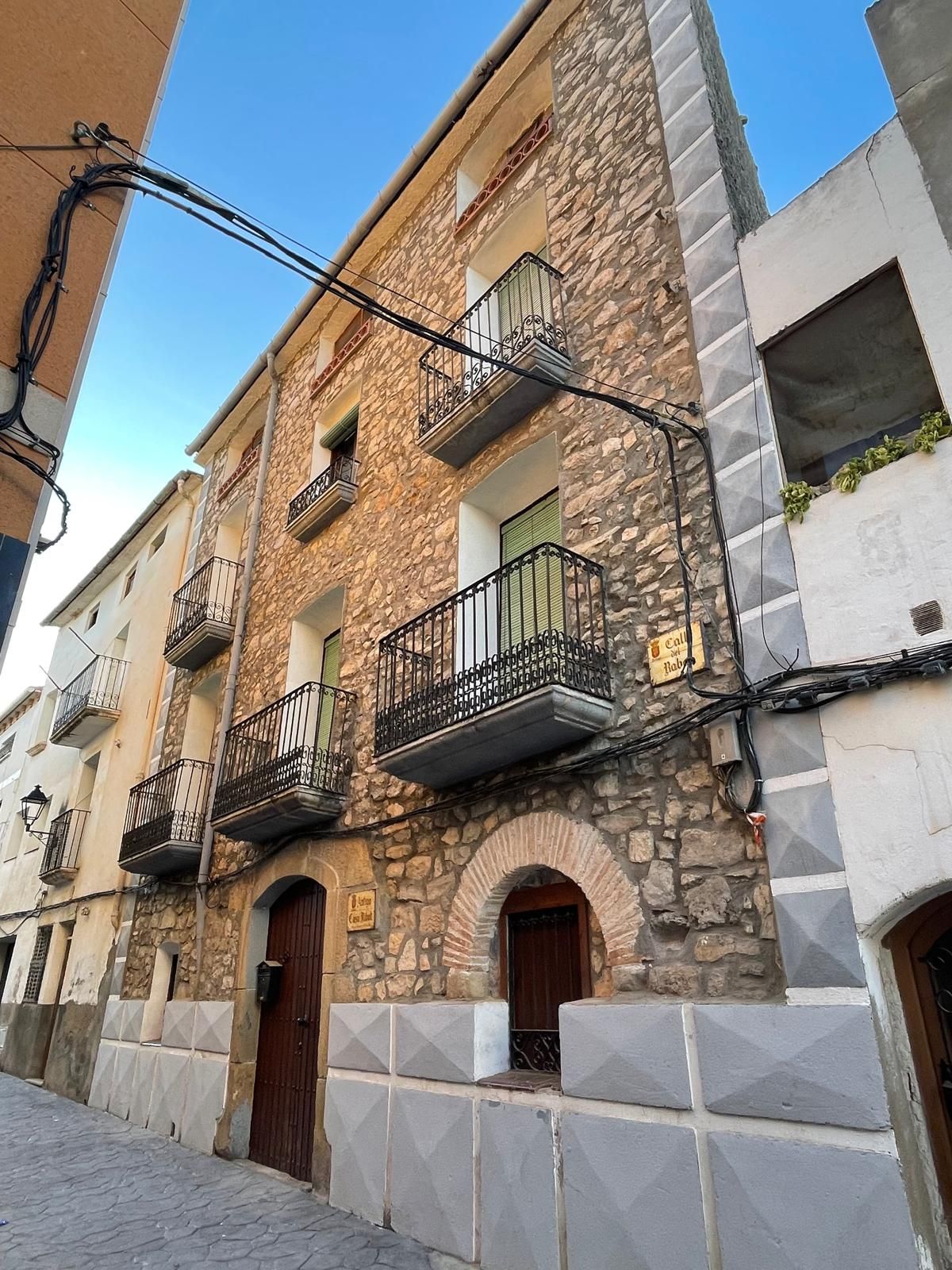 Vista exterior de Casa adosada en venda en Nonaspe amb Terrassa, Moblat i Forn